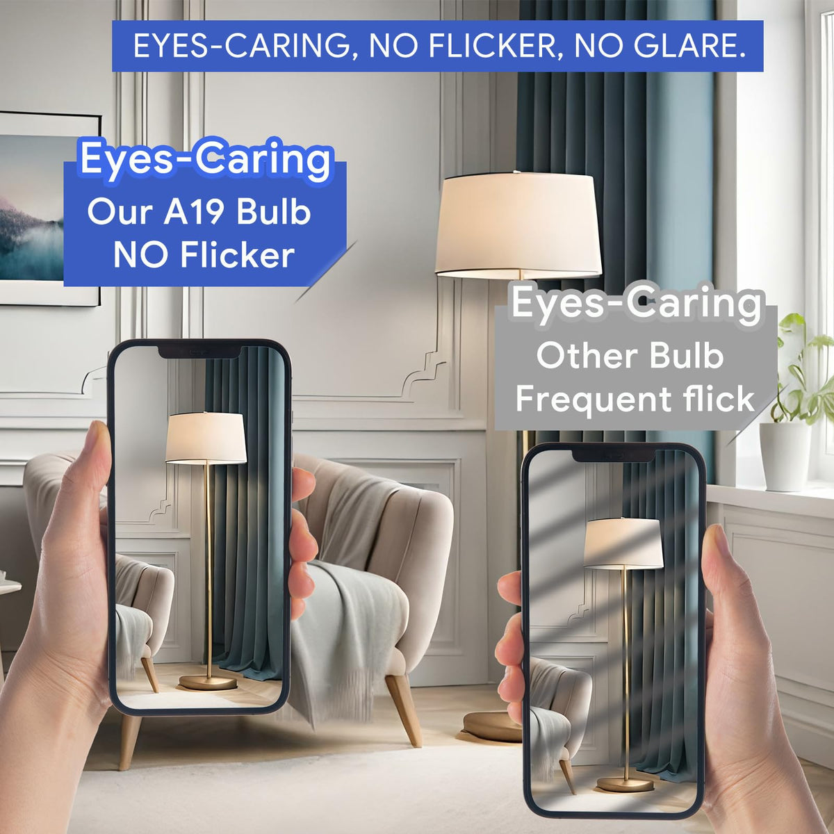 VATION LIGHTING frosted A19 cover softens glare for comfort