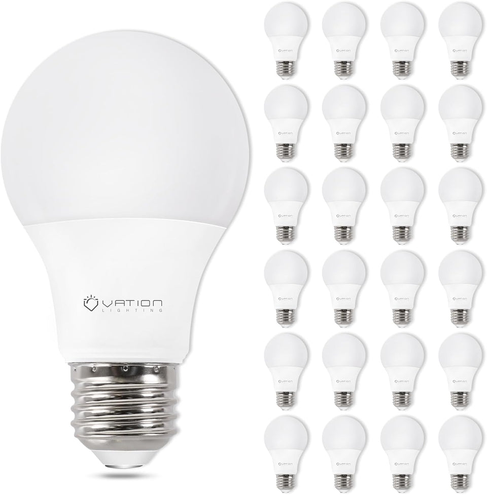 VATION LIGHTING A19 daylight 5000K bulb for instant indoor brightness.