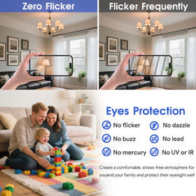 VATION LIGHTING CRI 80 plus bulb enhances color accuracy of foods.