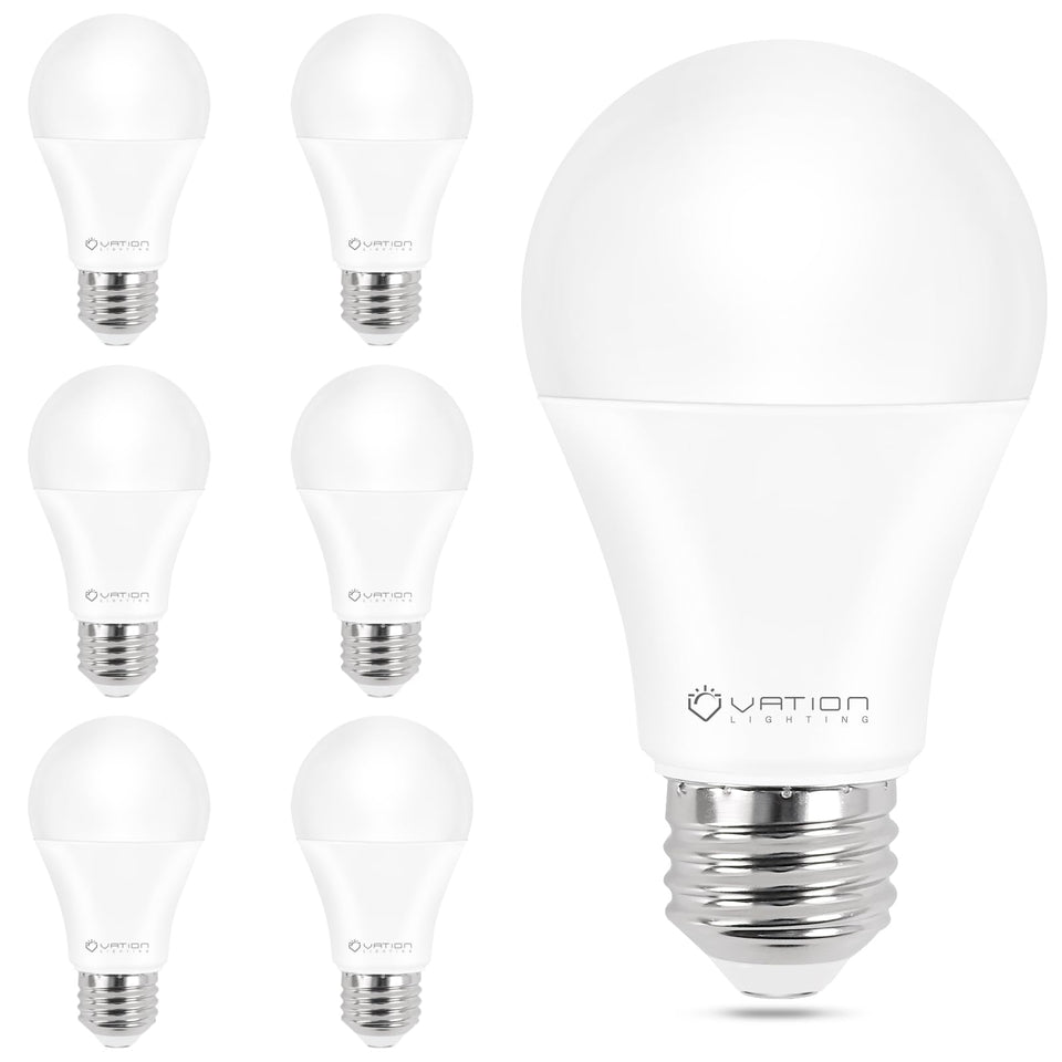 VATION LIGHTING dimmable A19 LED bulb front view for task lighting