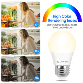 VATION LIGHTING E26 fridge bulb highlighting standard base compatibility.