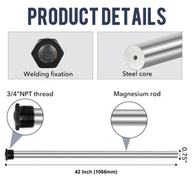 VATTCEEL magnesium core close-up highlights corrosion protection.