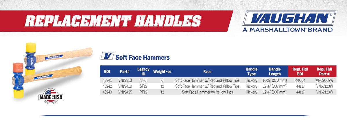 Vaughan automotive task hammer suitable for light repair and assembly