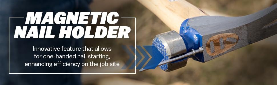 Vaughan CF2-HC hatchet-style handle provides balanced control.