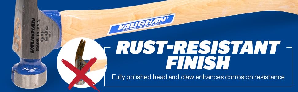Vaughan CF2-HC magnetic nail slot aids single-handed work.