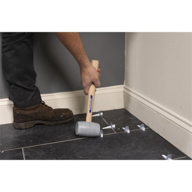 Vaughan rubber mallet black finish for general use and reliable impact