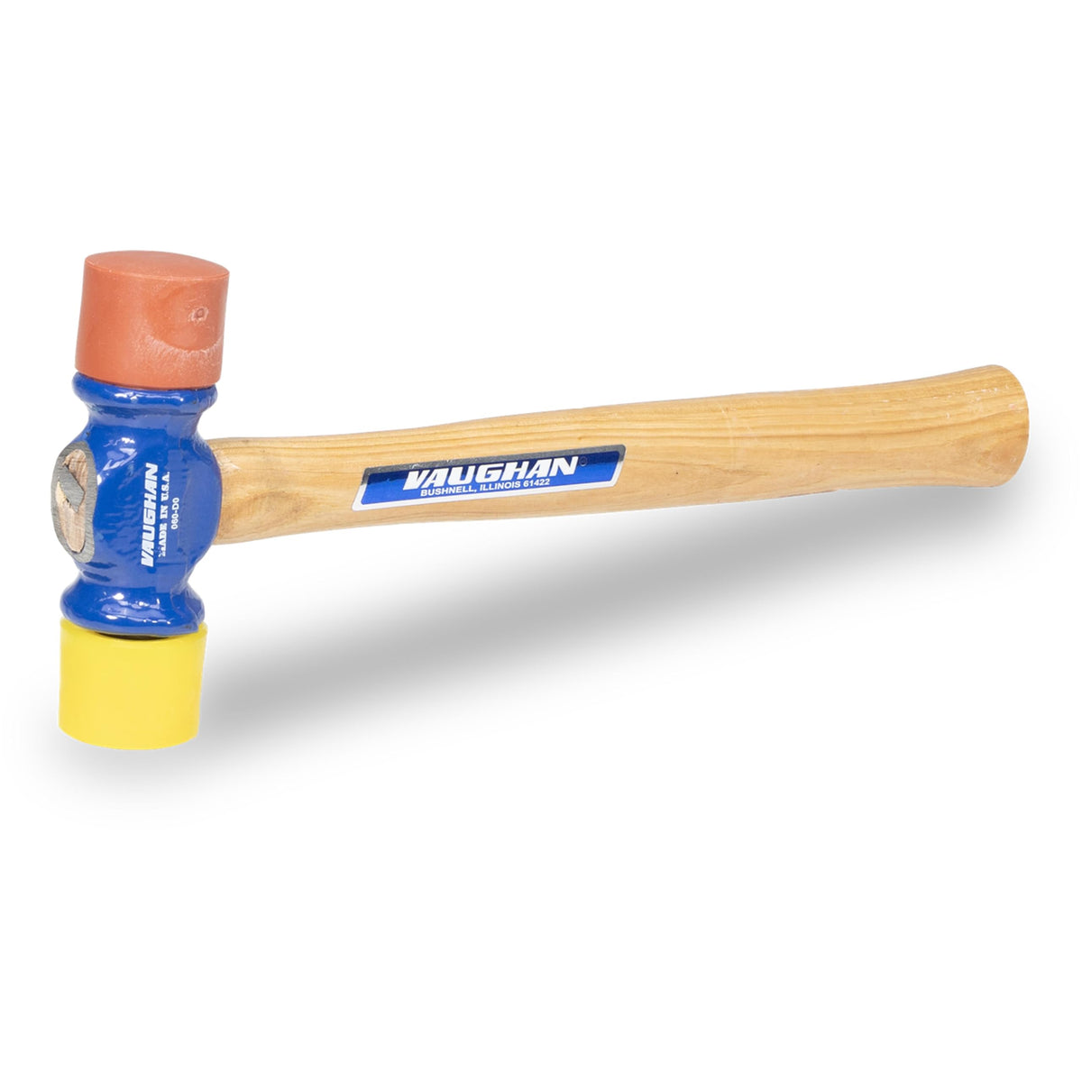Vaughan soft-face hammer head protects delicate surfaces during fine woodworking