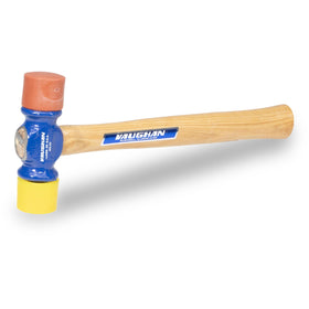 Vaughan soft-face hammer head protects delicate surfaces during fine woodworking