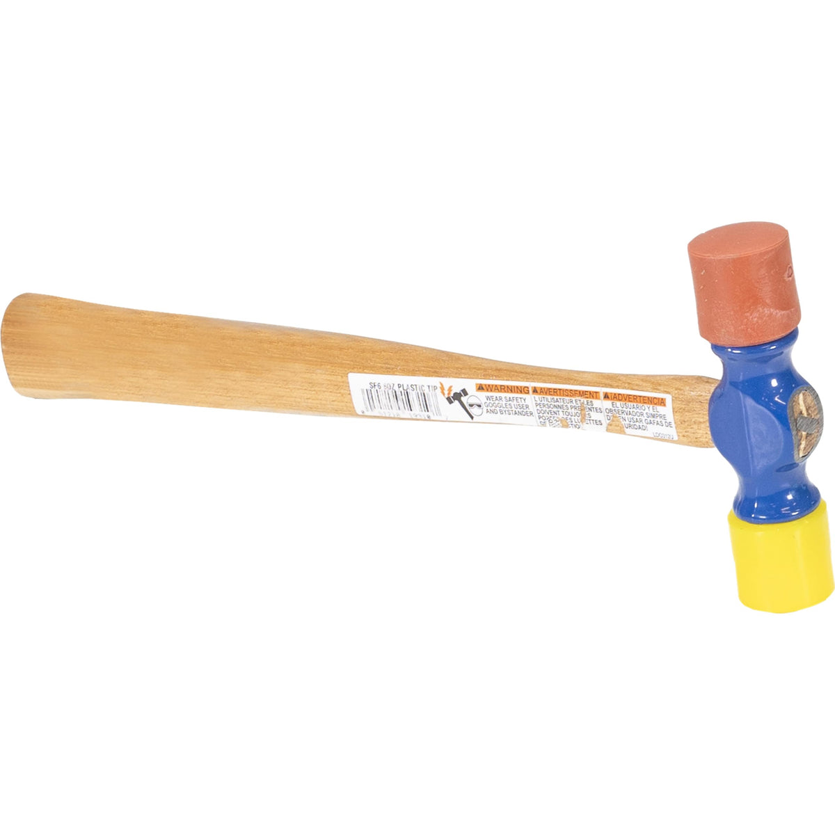 Vaughan Soft Face Hammer weather-resistant lacquer resists moisture and wear.