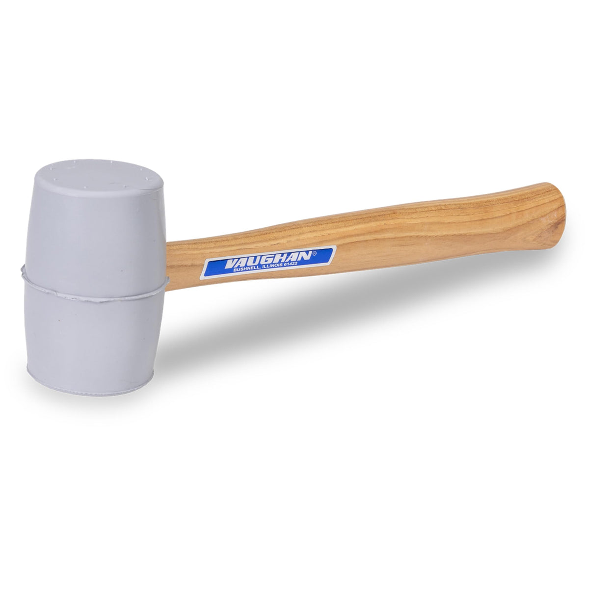 Vaughan solid rubber mallet with 20oz head for durable woodworking and furniture assembly