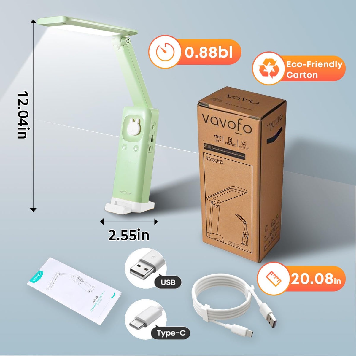 VAVOFO 48 LEDs deliver bright, energy-efficient lighting without high power use.