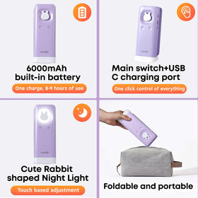 VAVOFO bunny desk lamp ideal for kids' rooms and dorms