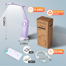 VAVOFO bunny desk lamp portable stand for on‑the‑go desk setups