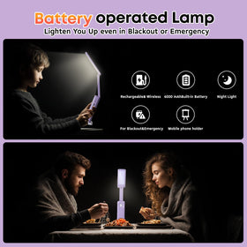 VAVOFO bunny desk lamp purple finish adds playful decor
