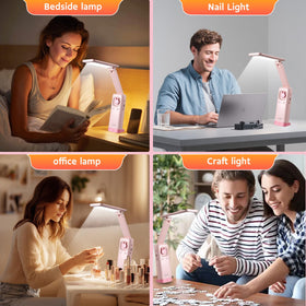 VAVOFO Cute Bunny Desk Lamp dimmable control lets you set brightness