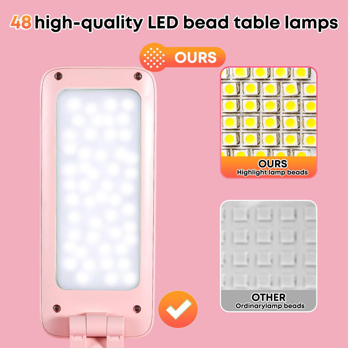 VAVOFO Cute Bunny Desk Lamp in a dorm room setup for study spaces