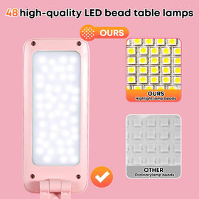 VAVOFO Cute Bunny Desk Lamp in a dorm room setup for study spaces
