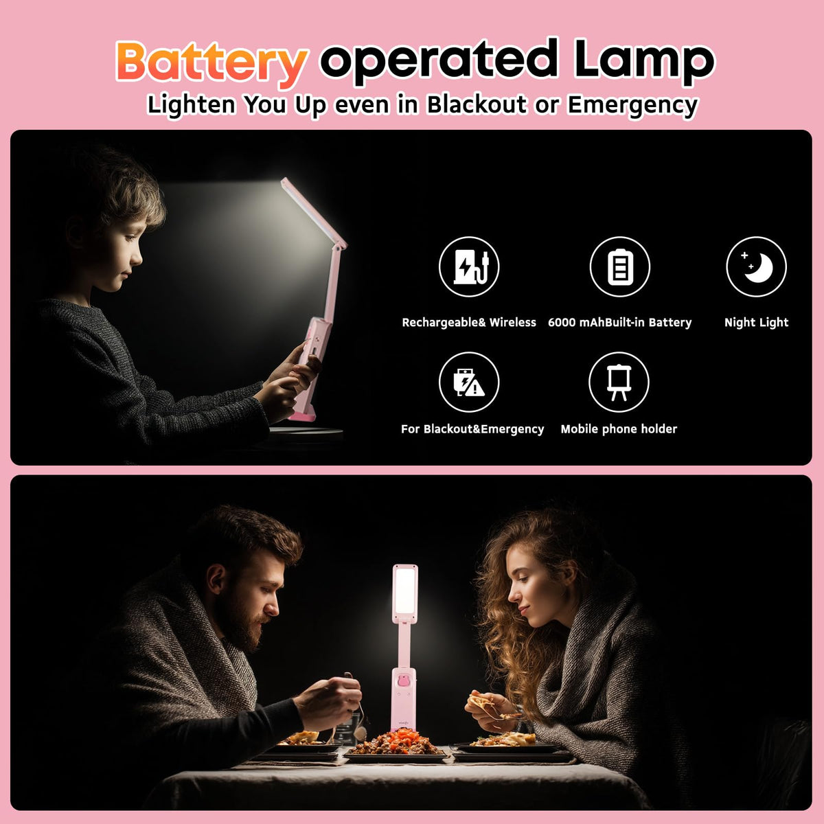 VAVOFO Gift-ready Bunny Lamp enhances any desk or nightstand