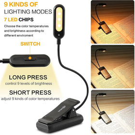 VAVOFO rechargeable light with battery indicator for charging awareness