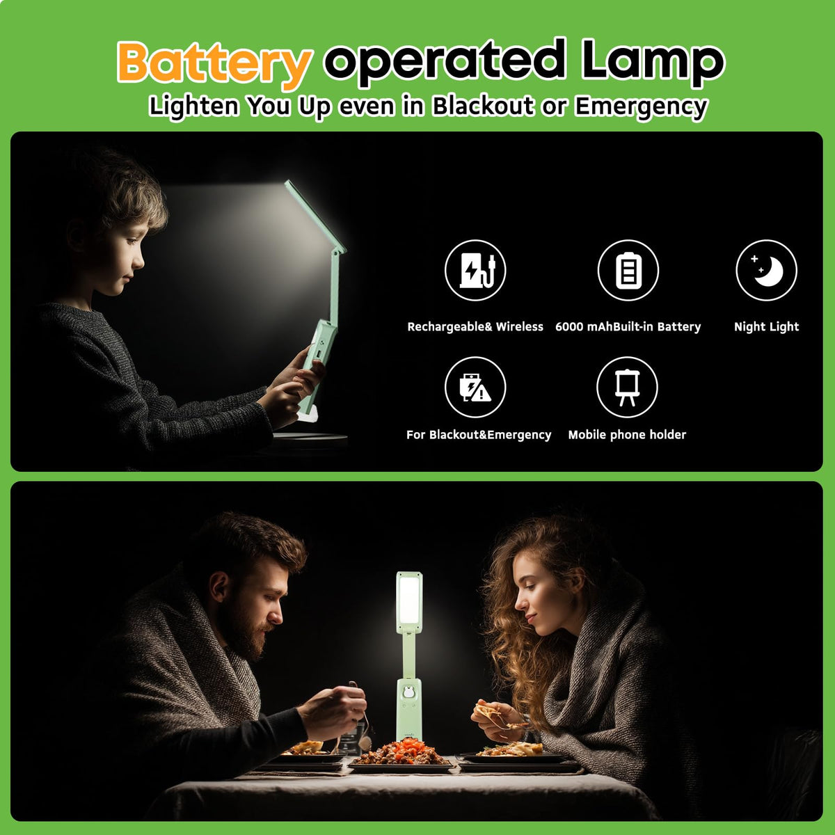 VAVOFO mint-green lamp comes with a 12-month warranty and support.