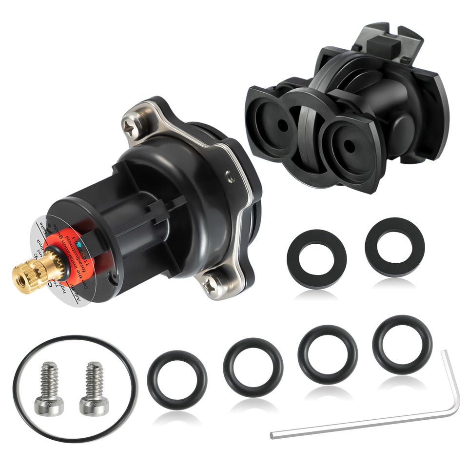 Vayolli GP876851 mixer cap in black offers precise control for showers.