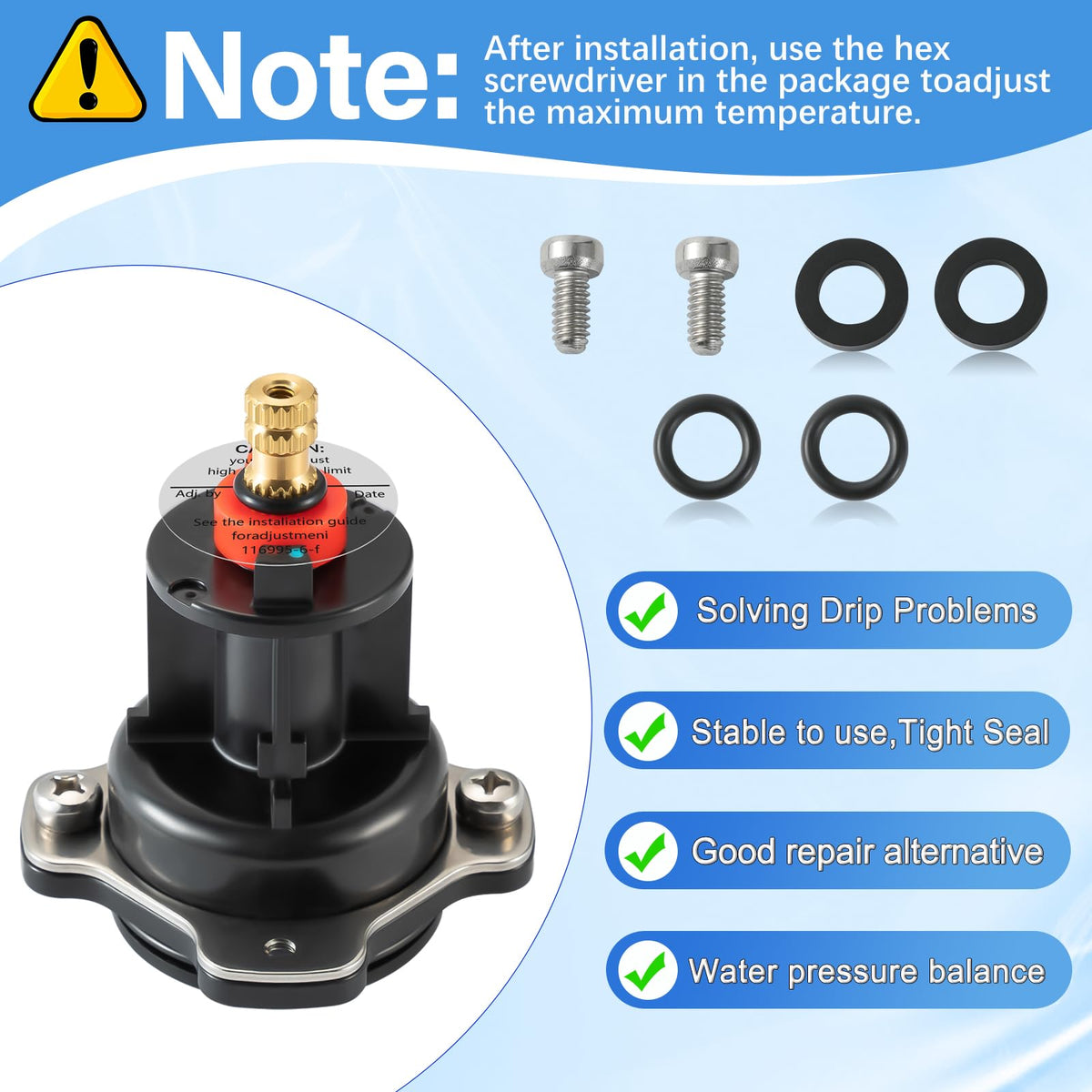 Vayolli leak prevention visuals emphasize reliable seals and O-rings.