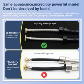 Vayzluiy stainless steel braided hose ensures flexible, secure connections and lasting reliability.