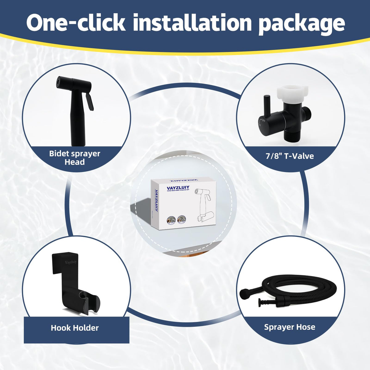 Vayzluiy pet shower feature enables convenient grooming with the handheld sprayer.