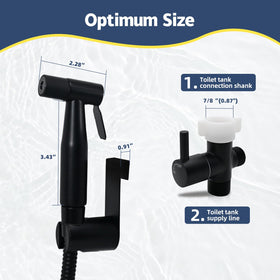 Vayzluiy bidet spray head made of stainless steel for smooth, hygienic cleansing experiences.