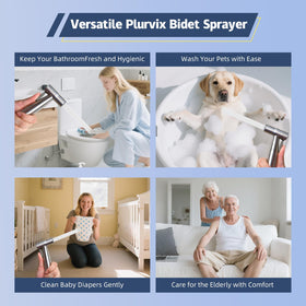 Vayzluiy diaper-sprayer enables efficient diaper cleaning and hygiene.