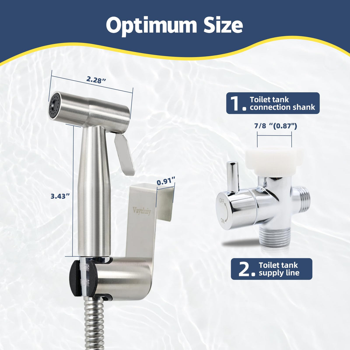 Vayzluiy 304 stainless-steel sprayer delivers smooth, consistent personal care.