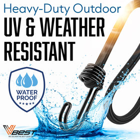 VBEST bungee cords protecting luggage rack from shifting.