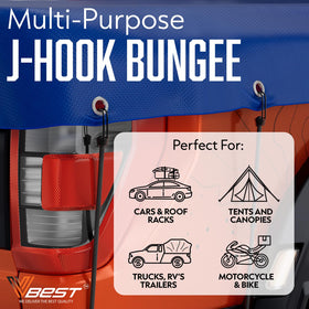 VBEST kayak and canoe bungee cords secure gear on watercraft