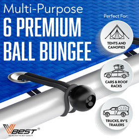 VBEST 10-inch mini cords stored in waterproof bag for camping gear.