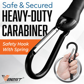 VBEST 60-inch bungee cord in action for outdoor gear securing.
