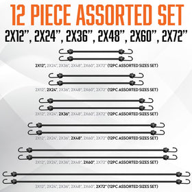 VBEST strong bungee cords 12in compact storage and quick securing