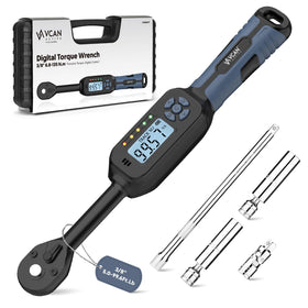 VCAN ACTIVE 3/8 digital torque wrench with clear display for precise readings in dim spaces