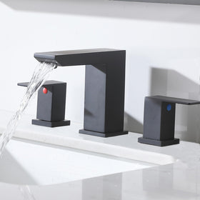 VCCUCINE eight-inch widespread installation demonstrates included mounting hardware