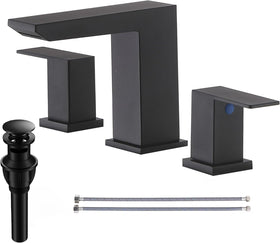 VCCUCINE black waterfall faucet close-up shows premium matte finish