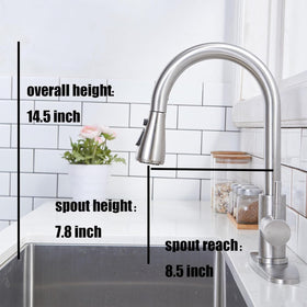 VC CUCINE brushed nickel finish resists tarnish and corrosion for daily use.