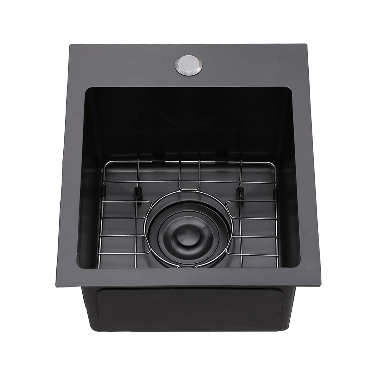 Installation-ready design for quick setup of VCCUCINE gunmetal bar sink.