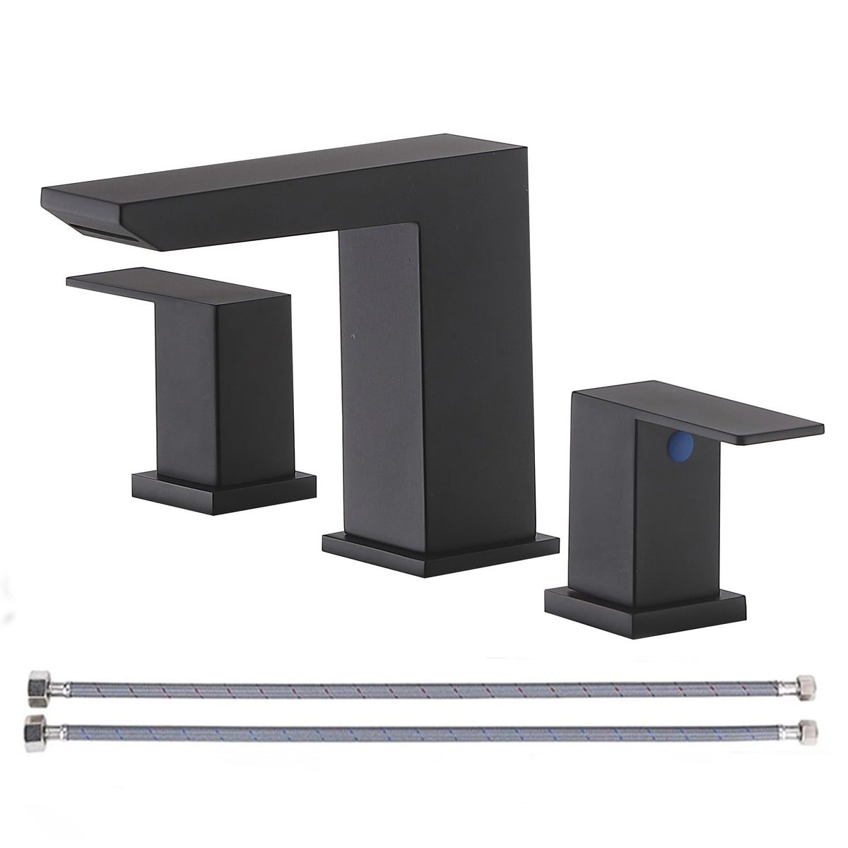 VCCUCINE matte black faucet complements contemporary vanity setups