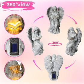 Vcdsoy weatherproof resin angel statue suitable for outdoor use.
