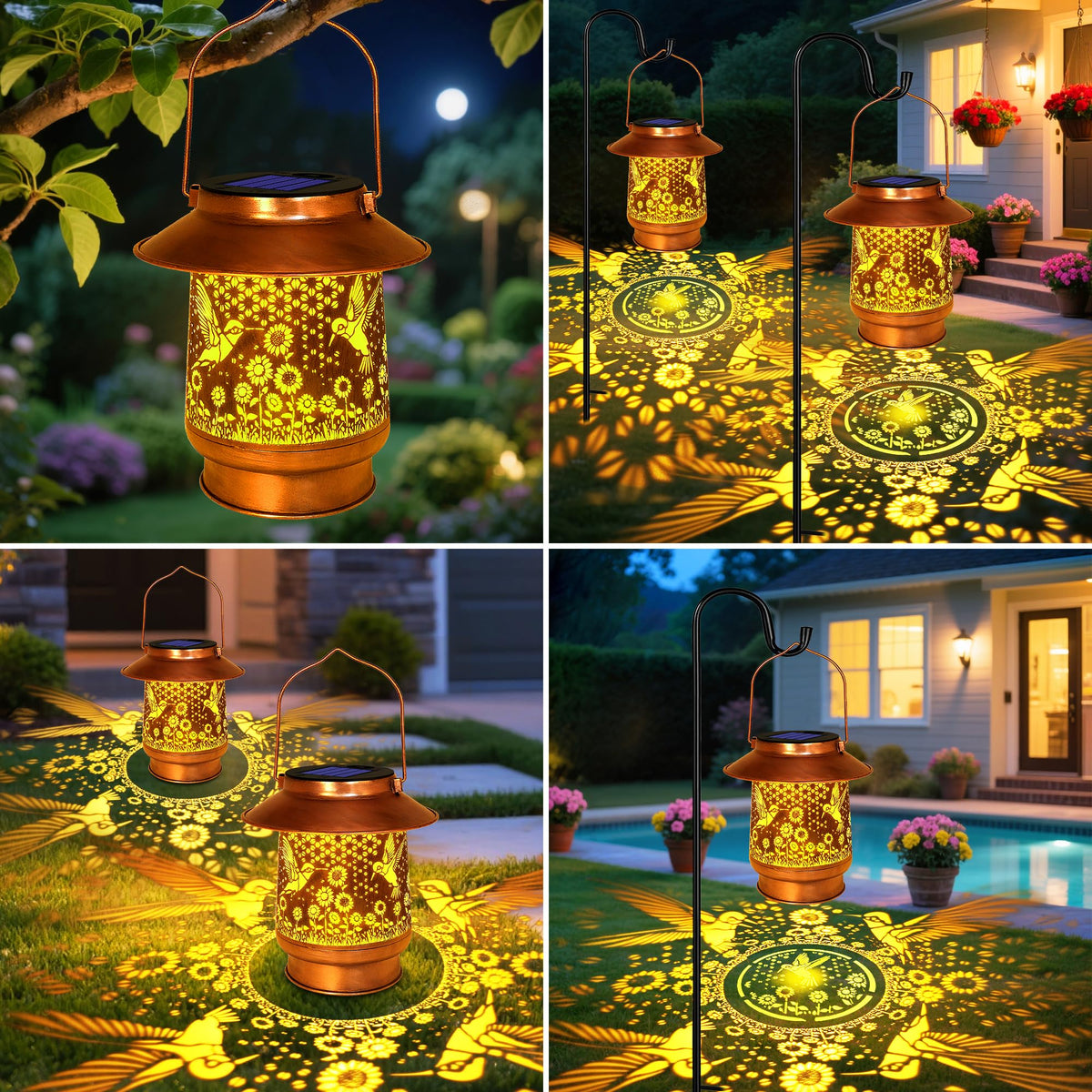 Vcdsoy IP65 waterproof lantern withstands rain and snow.