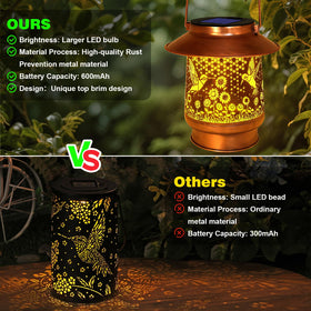 Vcdsoy thicker metal construction for durable garden lighting.