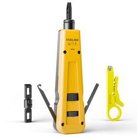 VCELINK punch down tool with 110 and 66 blades for precise terminations