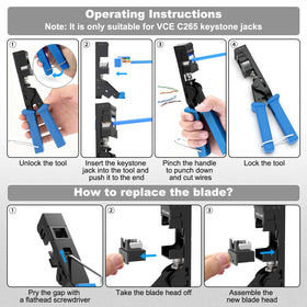 VCELINK Speed Keystone Tool compact design fits tight spaces.