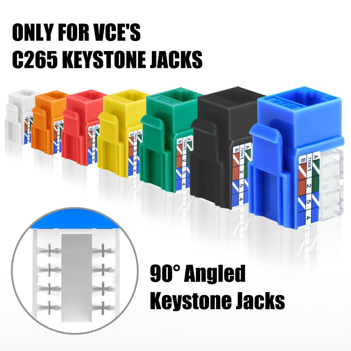 VCELINK Speed Keystone Tool enables one‑hand termination on wall plates.