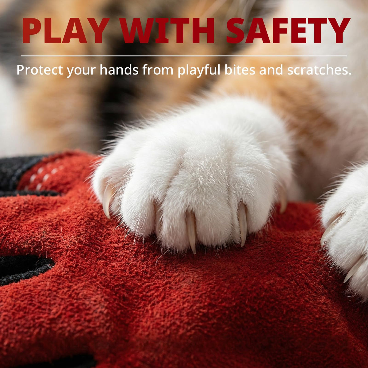 vclpower Animal Handling Gloves 16-inch forearm sleeve shields against deep scratches