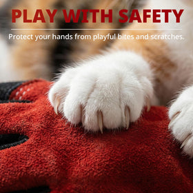 vclpower Animal Handling Gloves 16-inch forearm sleeve shields against deep scratches